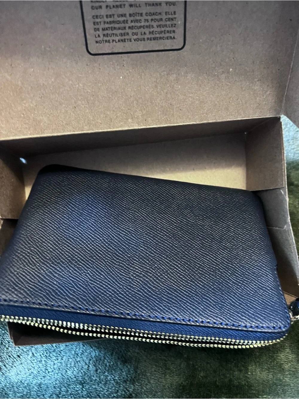 Coach Black Leather Wristlet